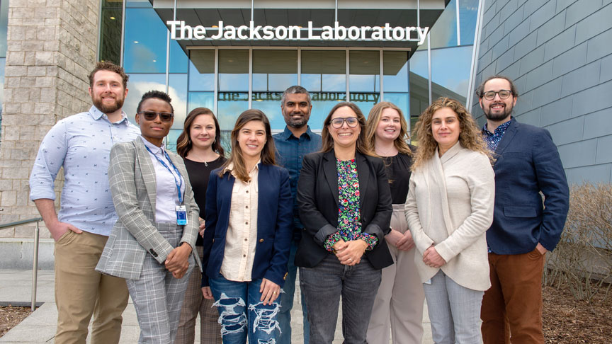 Elise Courtois, Ph.D. and her team from the JAX Single Cell Biology Lab.