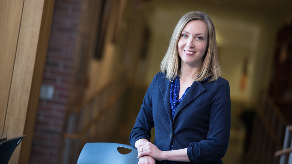 Jennifer Trowbridge standing in the JAX campus in 2019. Photo credit: Tiffany Laufer