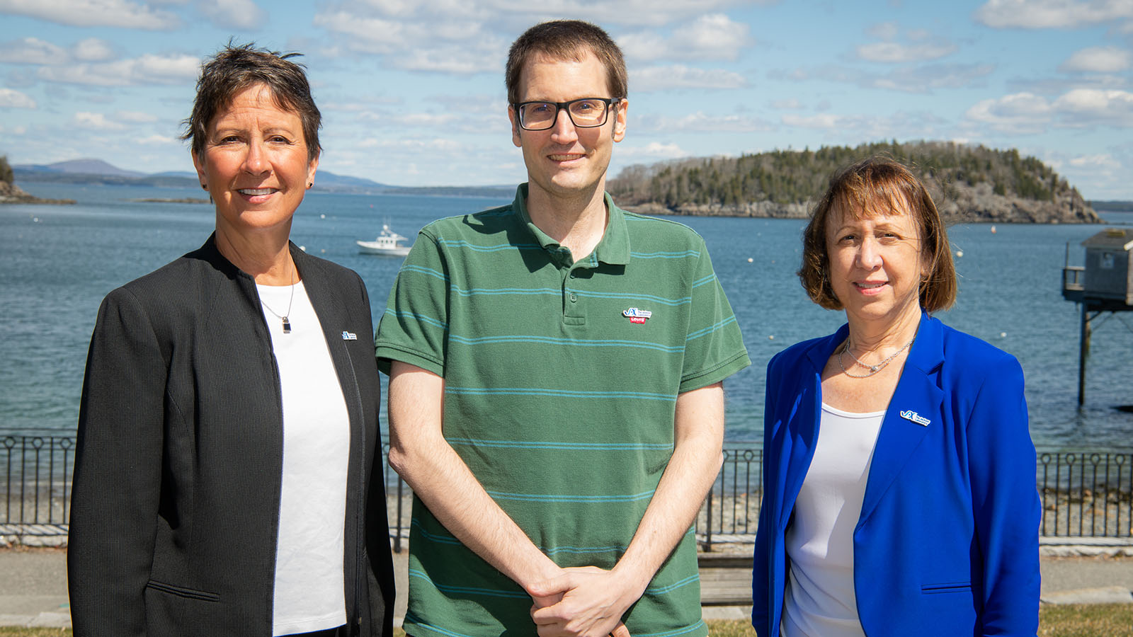 Three JAX employees sworn in to Maine State Board positions (l to r) LuAnn Ballesteros, Jason Bubier, and Catherine 'Katy' Longley