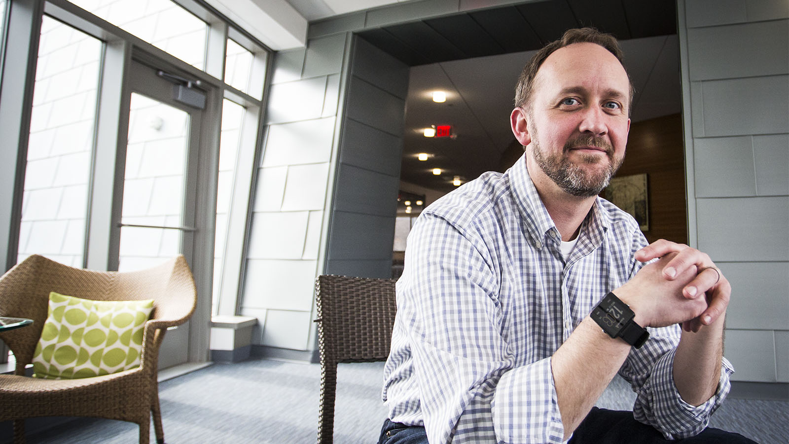 JAX Associate Professor Michael Stitzel, Ph.D. at the Jackson Laboratory for Genomic Medicine in Farmington, CT.