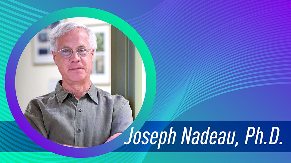 JAX Alumni Dr. Joseph Nadeau in a stylized frame