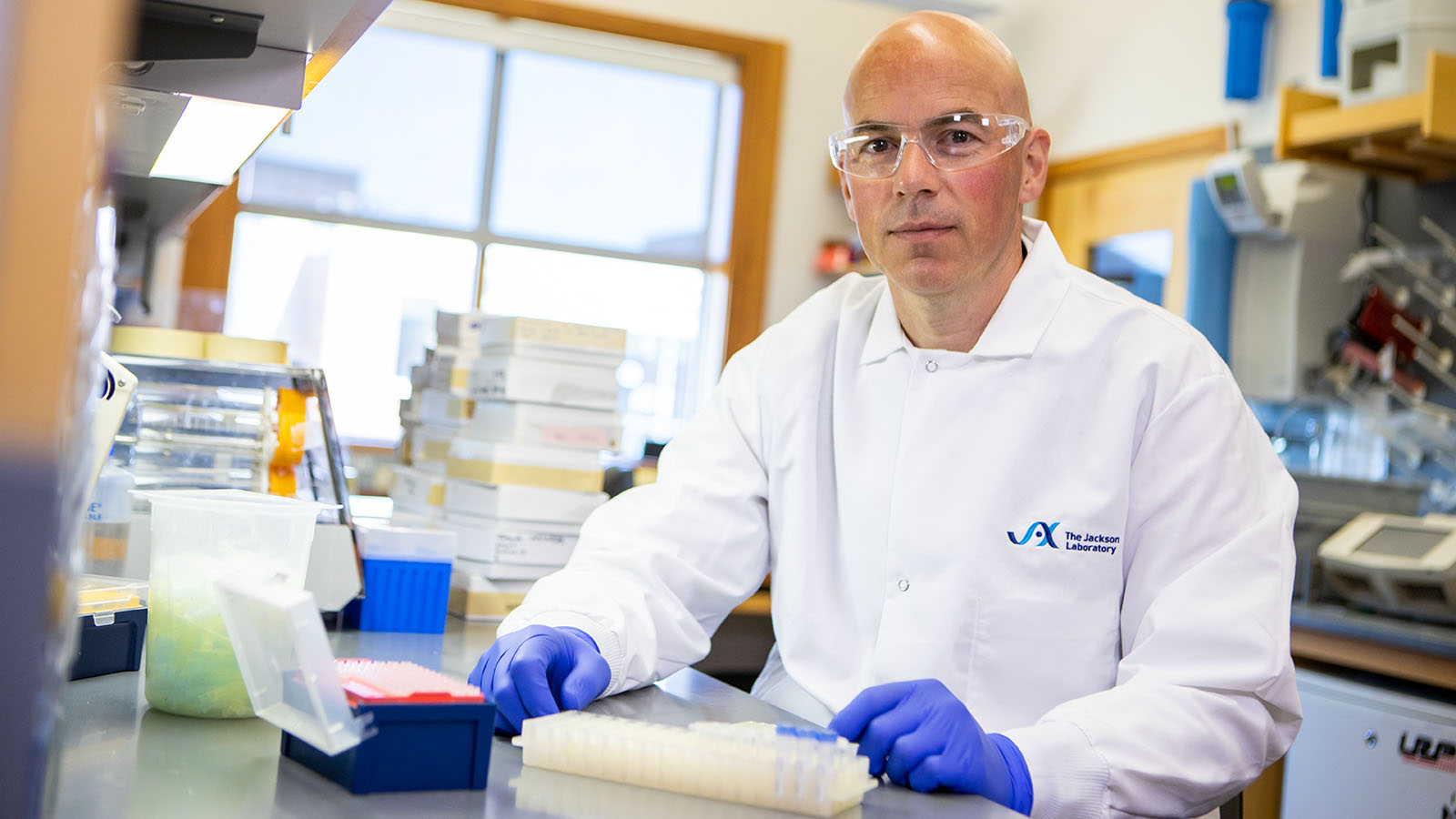 Principal investigator and Associate professor Ron Korstanje in his lab. Photo credit: Tiffany Laufer